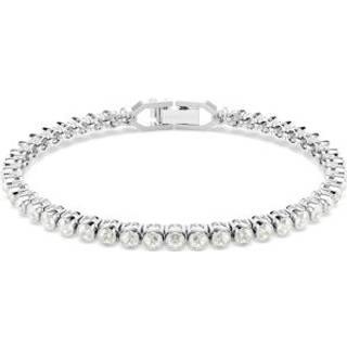 Imber Emily Tennis Armband, Rundschliff, Grau, Rhodiniert