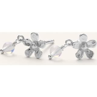 Pernille Corydon Moonstone Poppy øreringe E-370-S
