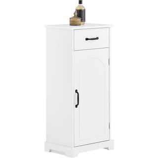 SoBuy pladsbesparende badeværelsesskab med skuffer, hvid 42x30x93cm