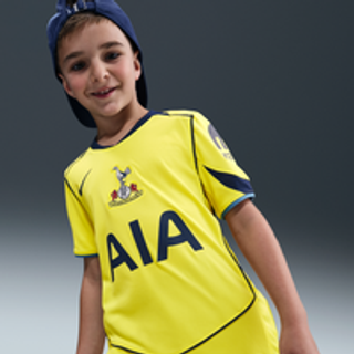 Tottenham Hotspur 2025/26 Stadium Third Nike Dri-FIT Total 90 Replica-fodboldtrøje til større børn - gul - M
