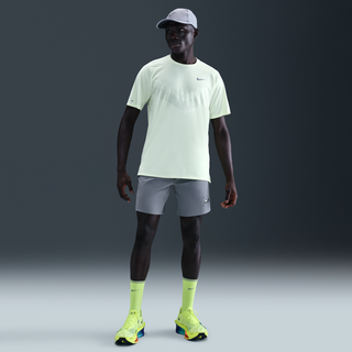 Nike Challenger-shorts (18 cm) med indershorts til mænd - grå - S