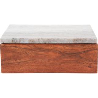 Opbevaringsæske Acacia 15x7,5x20cm brun