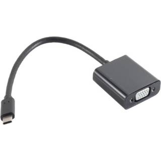USB-C til VGA adapter - 1080p - 60Hz - Sort