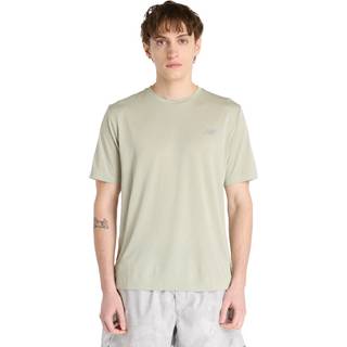 New Balance Athletics T-Shirt Løbeshirt Herrer størrelse S farve beige