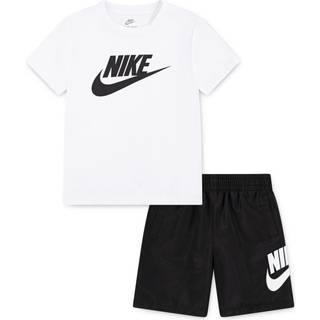 Nike Nike Black and White Little Kids T-Shirt and Woven Shorts Set