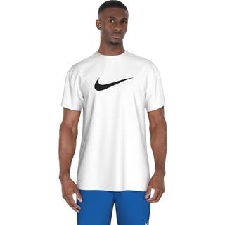 Nike Nike White DriFIT Specs Short Sleeve Logo Rash Vest