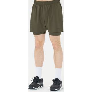 Endurance Kros 2in1 Shorts Str. L Grøn