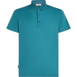 Icebreaker Merino 150 Tech Lite III S/S Polo Merino-shirt Herrer størrelse XL farve turkis
