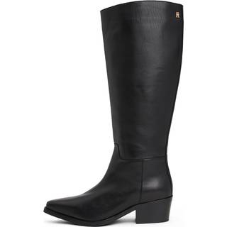 Leather Knee-High Cowboy Boots