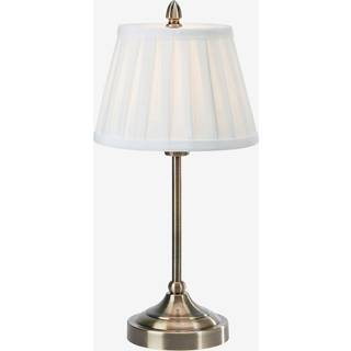 Markslöjd Bordlampe Oxford, Messing/guld, Stue/spisestue, Tekstil/stof/silke