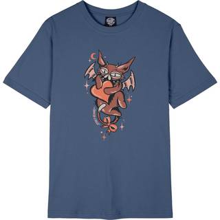 Santa Cruz Women's Night Critter Front T-Shirt T-shirt Damer størrelse 14 farve blå