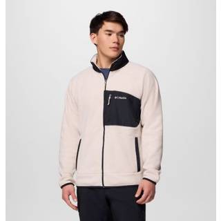 Columbia Men's Fast Trek Overlay Full Zip Fleece Jacket Dark Stone, Black, XL