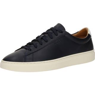 BOSS Black Herren Sneaker blau Glattleder