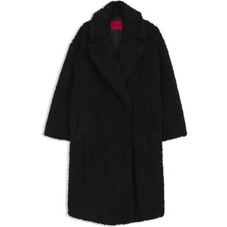 Frakke i imiteret pels med oversize fit
