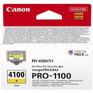 Gul blækpatron PFI-4100Y  - Canon - 80,0ml.