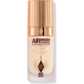 Charlotte Tilbury - Airbrush Flawless Foundation – Let Fuld Dækning - Airbrush Flawless Foundation - 2w - For Women - Brun
