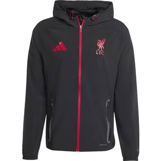 Liverpool FC Tiro 25 Competition Vis Tech Travel jakke - Black / Strawberry Red - 3XL