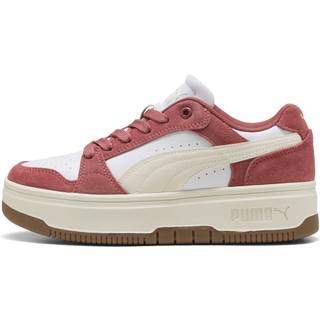 PUMA Rebound Femme Low Sneakers Women, Shoes, White/Frosted Ivory/Exotic Red, 37
