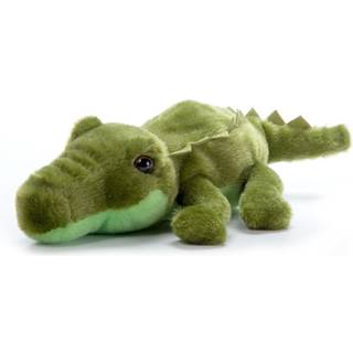 Petting Zoo Alligator fyllda djurplushie -gåvor för barn Scoopz Wildlife Animals Green Gator Plush Toy 8 tum
