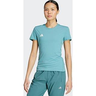 adidas Adizero Essential Running Shirt Women - Turquoise, Size XL - turquoise