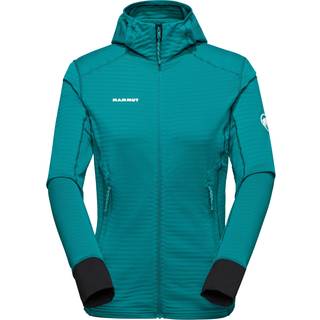 Mammut Women's Taiss Light Midlayer Hooded Jacket Fleecejakke Damer størrelse M farve turkis
