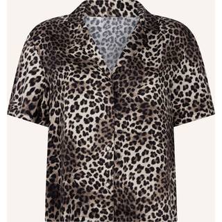 Hunkemöller Vis Satin natskjorte, leopard, Størrelse: M, Dame
