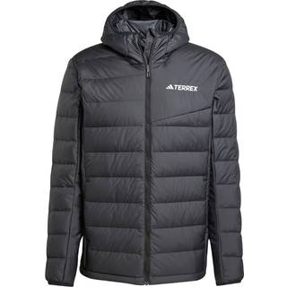 Adidas Men's Multi Light Down Hooded Jacket Black, L