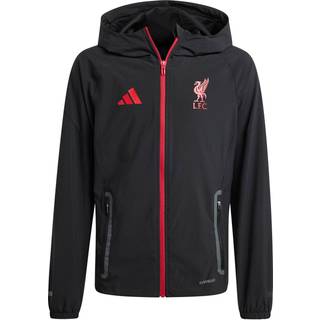 Rejsejakke i børnestørrelse Liverpool FC Tiro 25 Competition Vis Tech - Black / Strawberry Red - 140