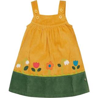 Frugi Frugi Yellow Nellie Cord Pinafore Dress - 6-9 Mths