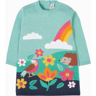 Frugi Frugi Blå Ava Strikket Kjole - 50-62cm (op til 3 måneder)