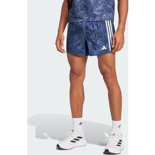 Own the Run Excite Allover Print AEROREADY shorts - Semi Cobalt Blue - XS 18 CM