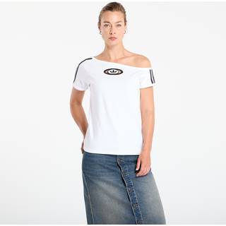 adidas Originals Campus 2000 Off Shoulder T-Shirt - White - M