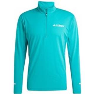 adidas Terrex XPR Half-Zip Running Shirt Men - Green, Size M - green