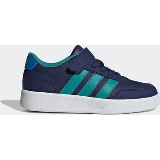 adidas adidas Navy/Green Breaknet 3.0 Elastic Lace Kids Trainers