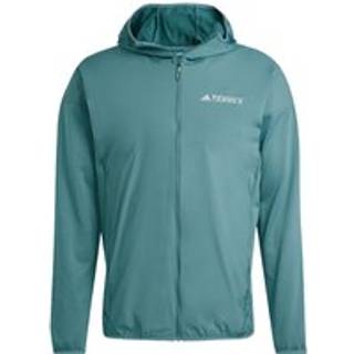 adidas Terrex XPR Wind Fleece Running Jacket Men - Dark Green, Size S - dark_green