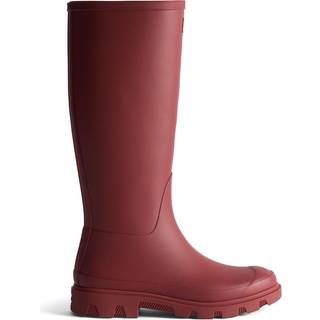 Hunter Downpour Tall Boot | Rød | Størrelse: 41 - MERLOT - 41