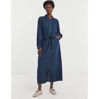 JD Williams JD Williams Denim Midi-kjole med Slips i taljen - EU 42 (UK 14)