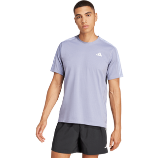 adidas Own The Run E 3S T-shirt Str. XL Blå Herre - Letvægts Løbetrøje til Træning