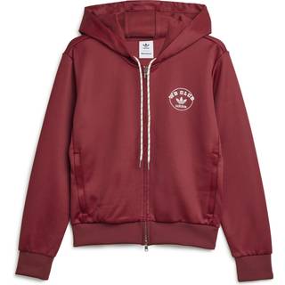 x Wales Bonner Track Zip Hoodie in Burgundy - XL