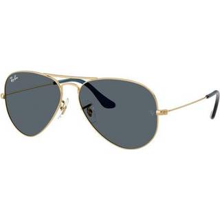 Ray - Ban Unisex RB3025 AVIATOR 9278R5 Solbriller Metal Guld Blå Pilot Normal
