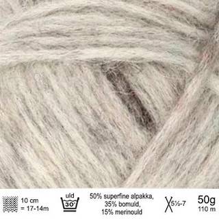 Poppy garn fra Sandnes Garn - Grey marble