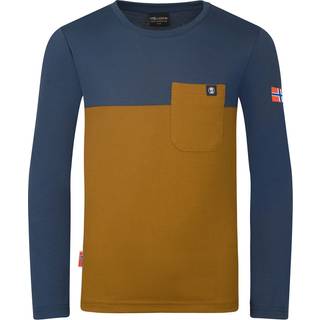 Trollkids Kid's Bergen Longsleeve Longsleeve Børn størrelse 176 farve blå/brun