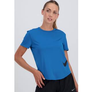 Nike Nike Green Tempo Swoosh Dri-FIT Short Sleeve Running Top