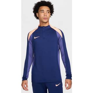 Nike Strike Dri-FIT-fodboldtræningstrøje med 1/2 lynlås til mænd - blå - XL