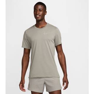 Nike Dri-FIT Run Division T-shirt Herre - Grå, Str. XL, Komfortabel Løbstrøje til Træning