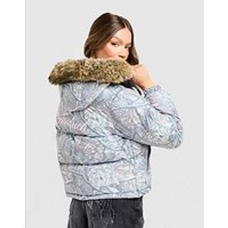 Hoodrich Woodland Camo Puffer Jacket, Grå - XS