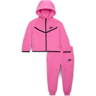 Nike Tech Fleece-sæt i to dele med fuld lynlås til babyer - Pink - 18M