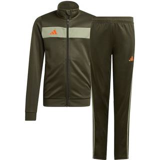 Tiro 25 Essentials Kids træningsdragt - Night Cargo / Tent Green / Impact Orange - 128