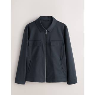 Next Navy Blue Smart Technical Jacket With Stretch