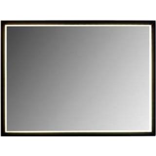 Cassøe Milano vendbart spejl 120 x 80 cm med sort alukant, inddirekte LED lys, kelvin 3000